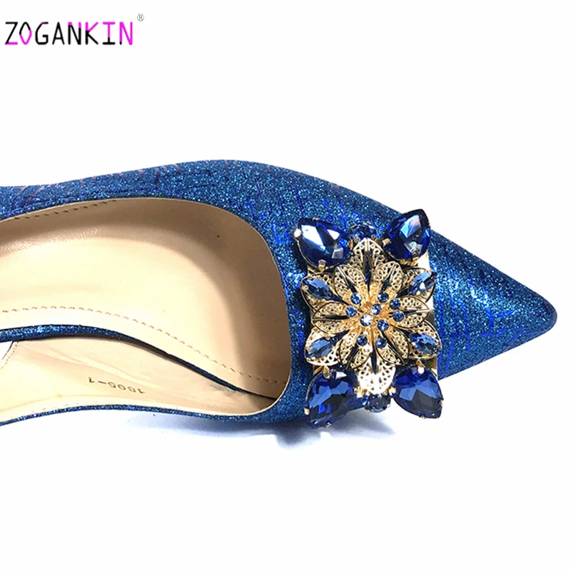 Зрелые нигерийские Женские королевские свадебные туфли и сумка для вечеринки