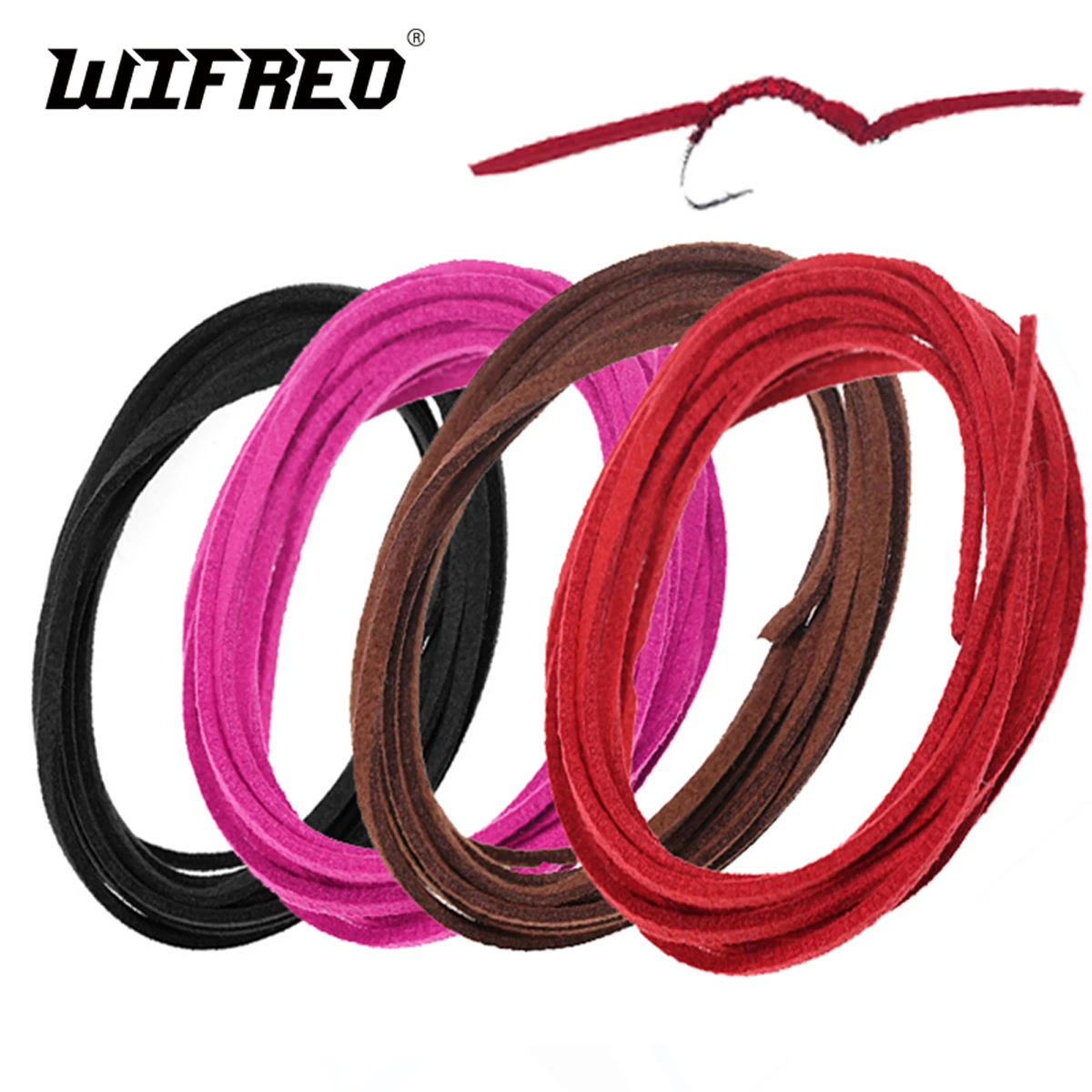 

2m Suede Rope Thread String for Handmade Making Large Size Worm Flies Sanjuan Worm Mouse Fly Tail Accessories Fly Tying Material