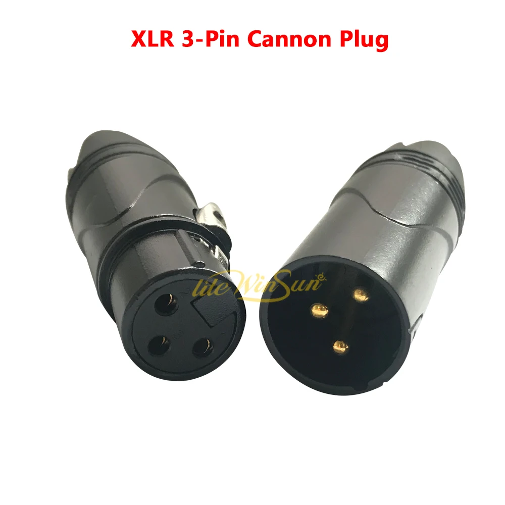 Высококачественный 3 контактный DMX XLR Cannon гнездовой штекер трехъядерный баланс