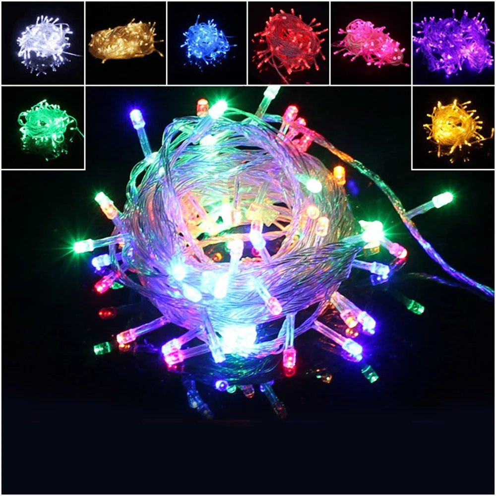 

2021 NEW 10m Copper Wire Battery Box Garland LED Wedding Decoration For Home Decoration Fairy For Party Decoration String Light