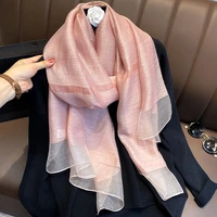 brand 2020 new hijab adult pashmina solid winter silk scarves for women autumn and winter bandana poncho shawl foulard femme