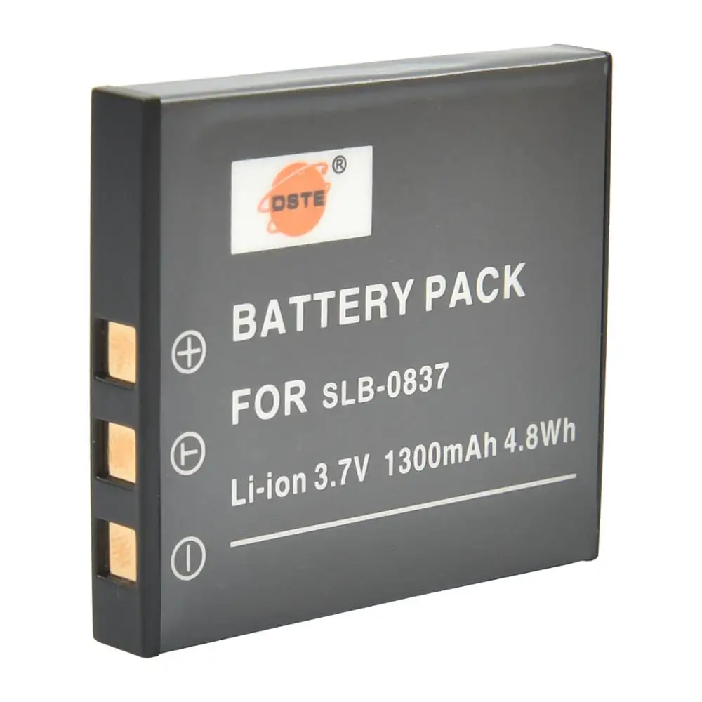 DSTE 2PCS SLB-0837 Camera Battery for Samsung Digimax #1 i5 i6 i50 i70 L50 L80 L700 NV3 NV7 FinePix F402 | Электроника