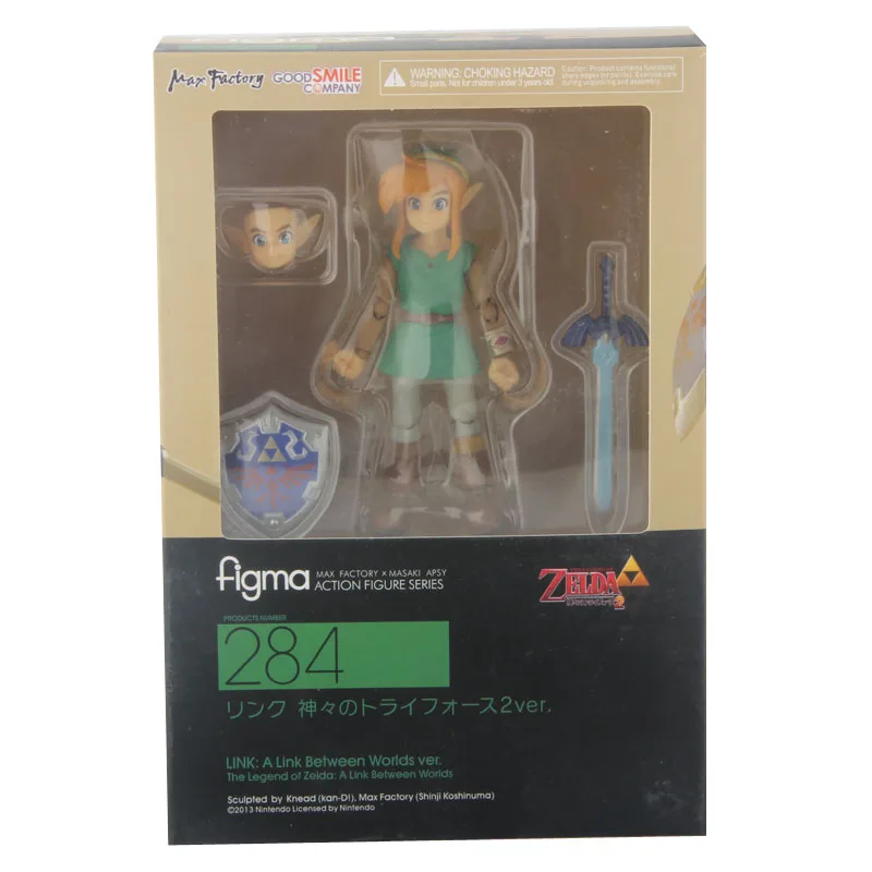 Figma 284 The Legend of Zelda Link Figure A Between Worlds Ver Model Toys 14cm | Action Figures