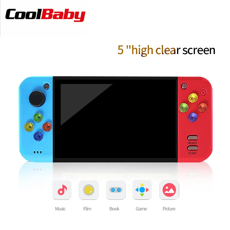 Портативная игровая консоль 5 дюймовый экран цветной дисплей для детей