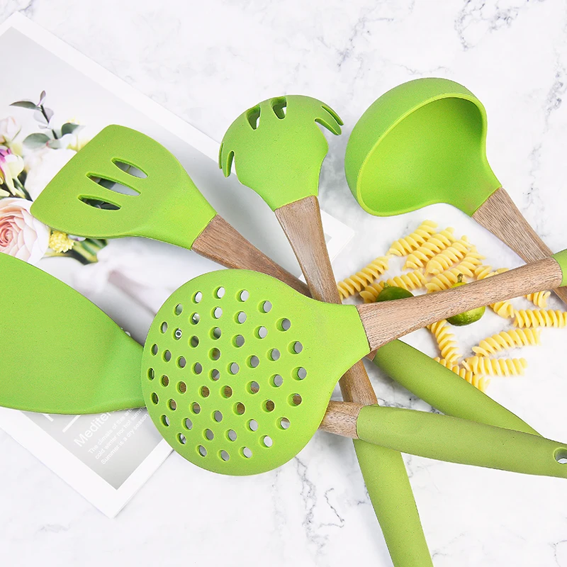 Пищевой силикагель и дерево акации плотная лопата ложка для спагетти супа утечки