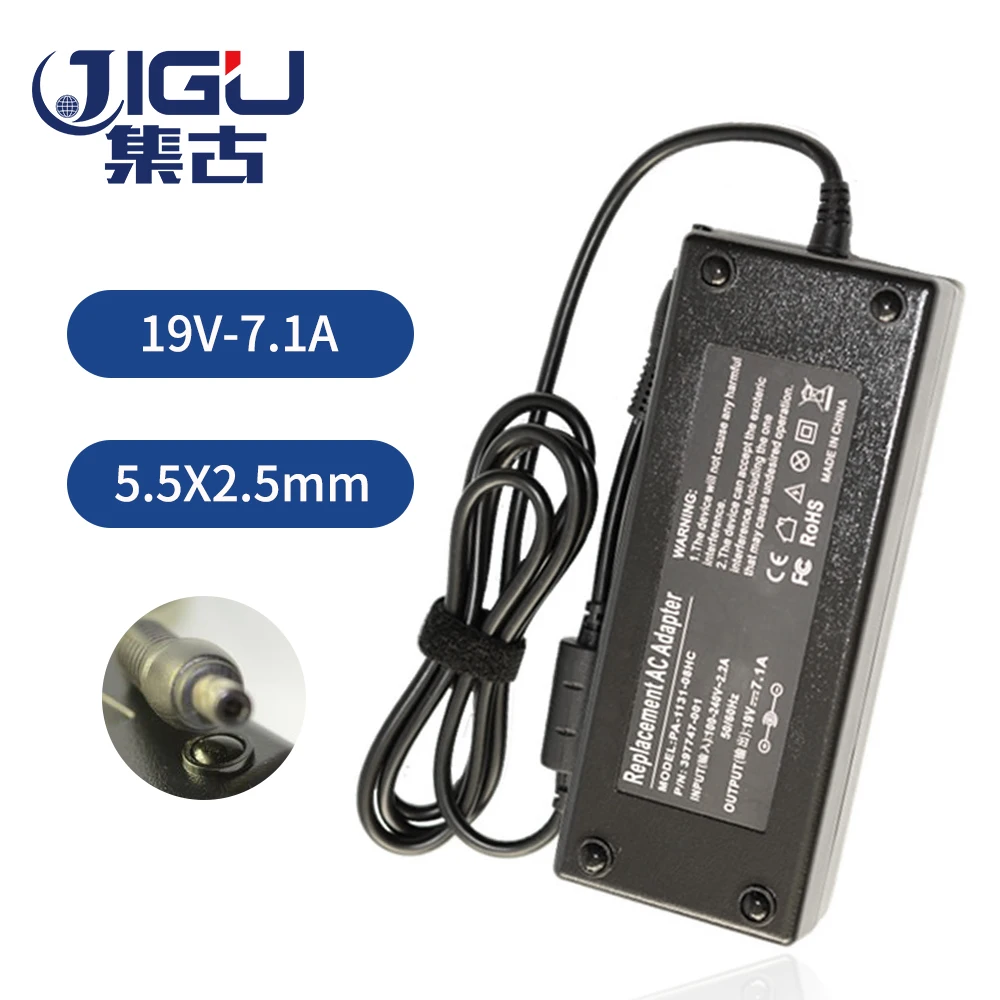 JIGU Замена для Acer 19V 7.1A 5 5*2 MM 135W Универсальный ноутбук AC адаптер питания зарядного