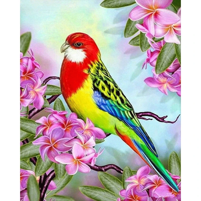 

Full Square/round Diamond 5D DIY Diamond Painting Coloured bird Embroidery Cross Stitch Rhinestone Mosaic Home Decor