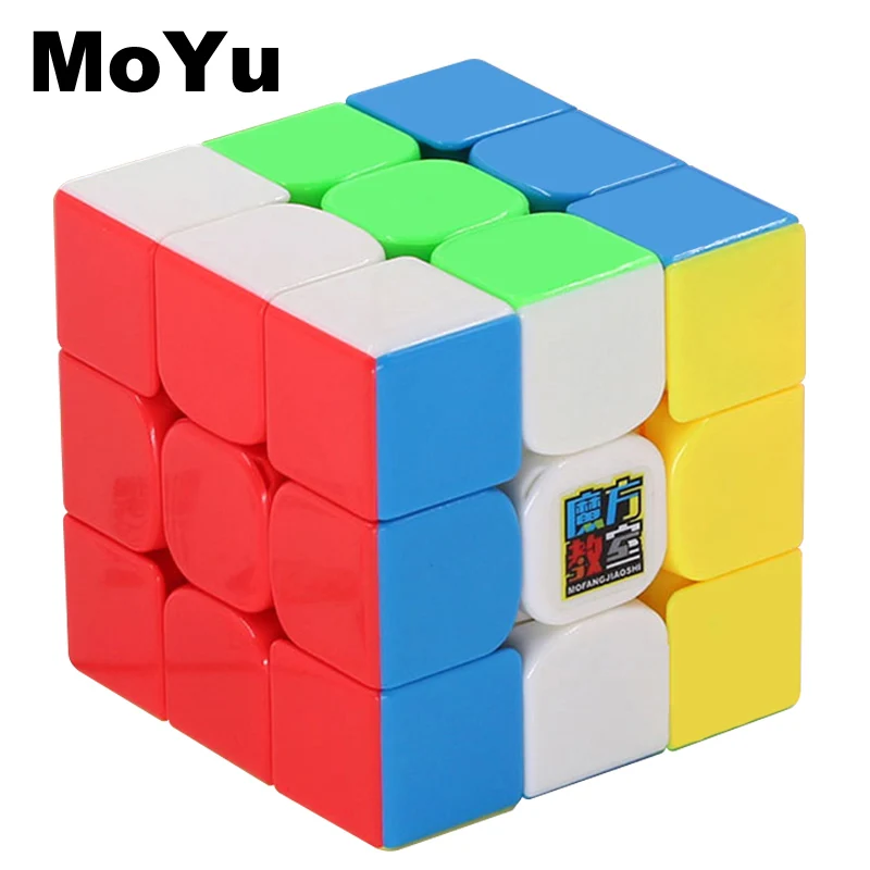 MOYU Классические игрушки куб 3x3x3 сплошной цветной блок головоломка скоростной
