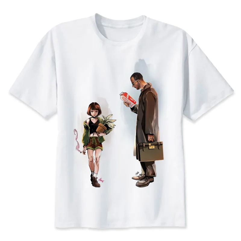 Женская футболка leon the professional крутая с графическим принтом винтажный Белый Топ