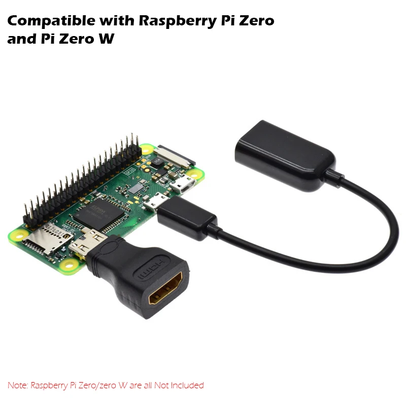 4 в 1 Raspberry Pi Zero / W комплект адаптеров: Mini-HDMI на HDMI USB OTG кабель штекер отвертка |