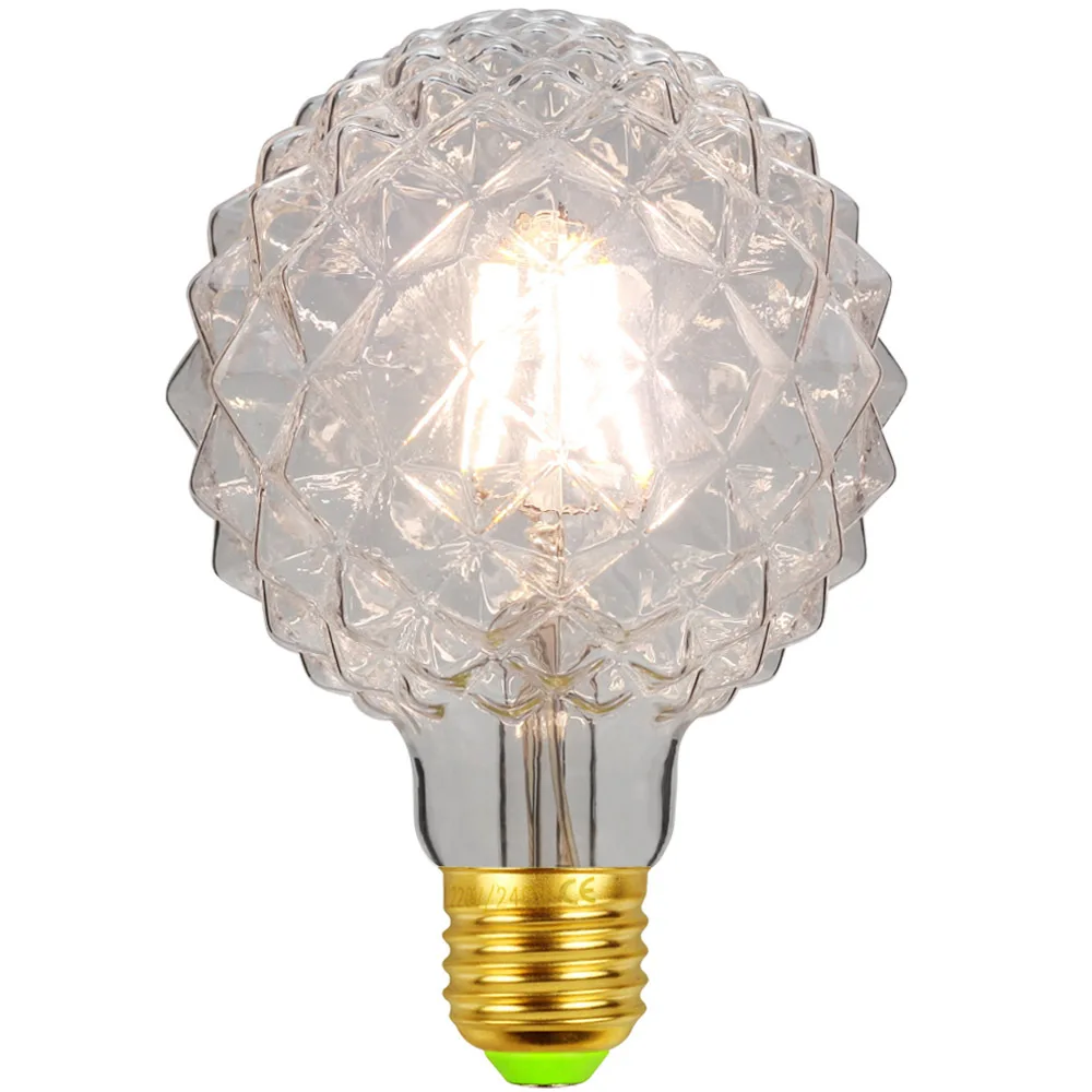 

G95 Retro Edison Bulb Antique Lamp Retro Filament Lamp Outside Pineapple Bulb Dining Table Bar Decoration