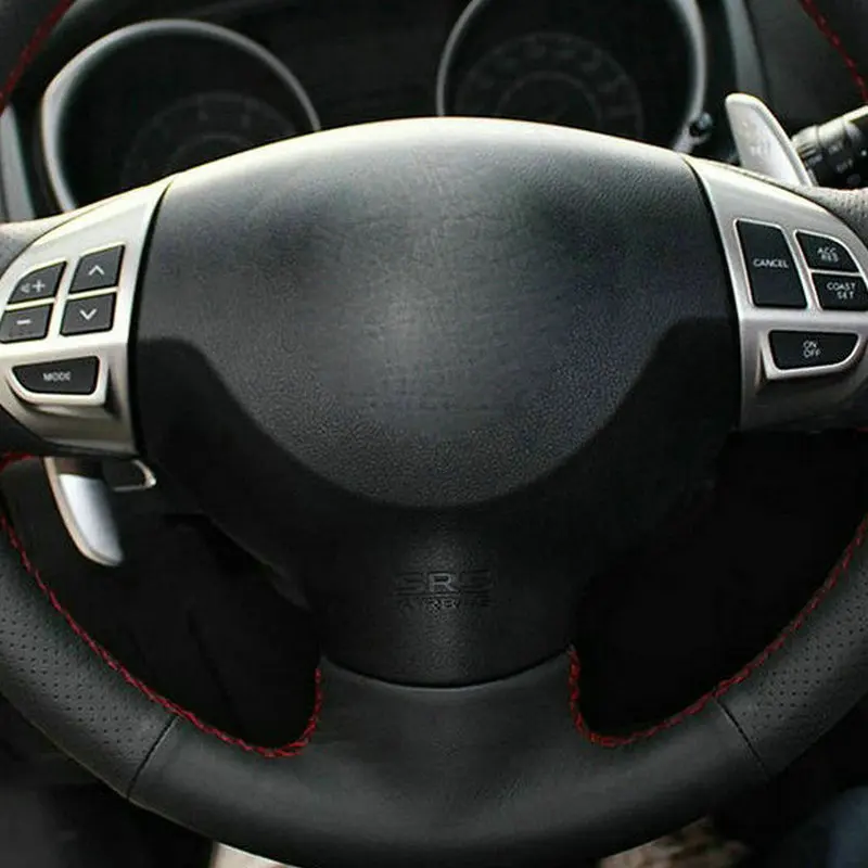 Тюнинг автомобиля искусственная кожа черная замша автомобильный чехол на руль