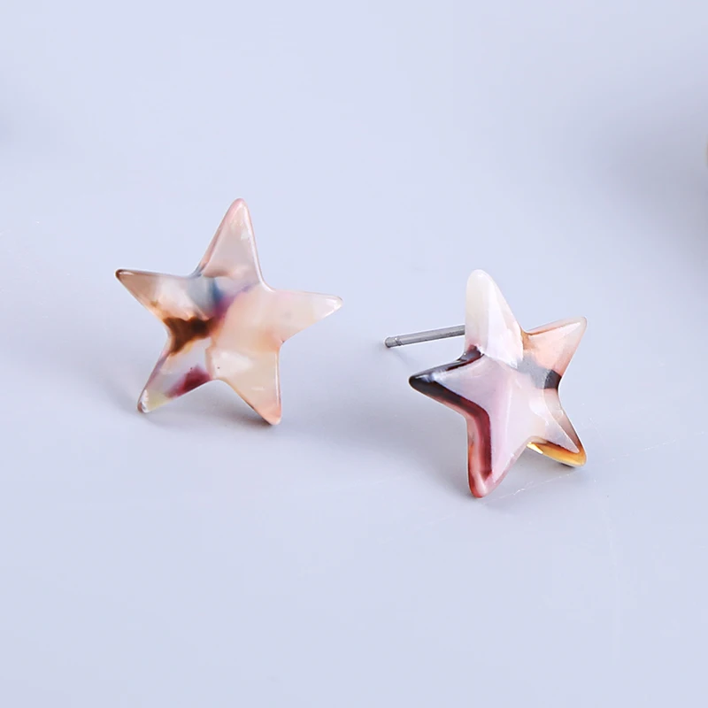 Новые милые простые дизайнерские зеленые/белые/коричневые/красные акриловые