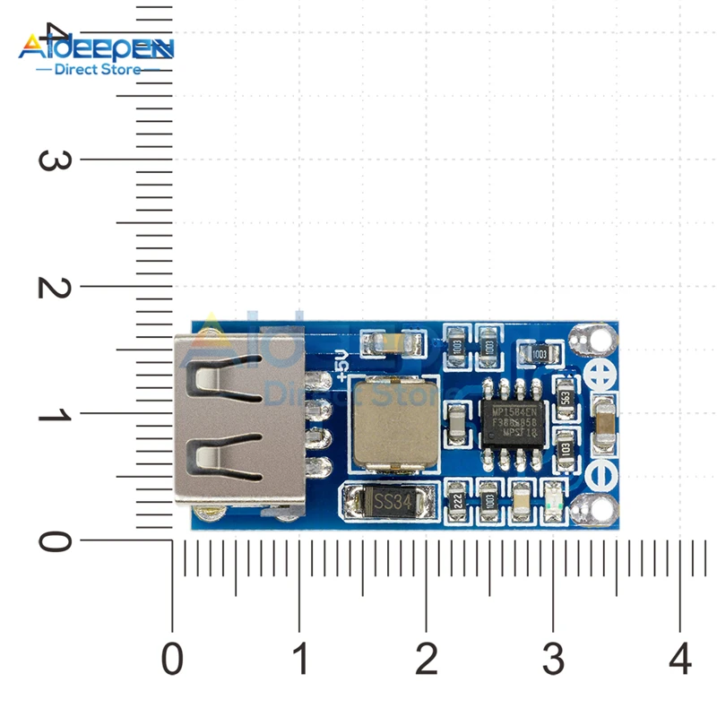 Плата питания DC-DC 9 В 12 24 до 5 3 А USB понижающий стабилизатор напряжения