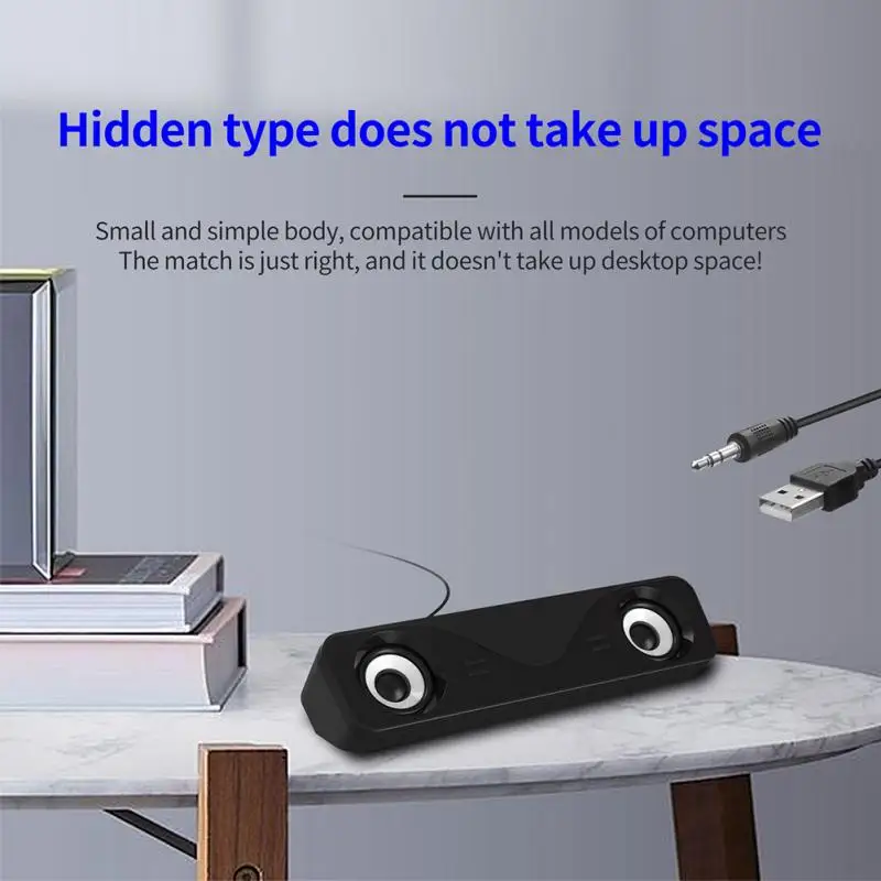Недорогой портативный USB мини-динамик музыкальный плеер проводной звуковой бокс