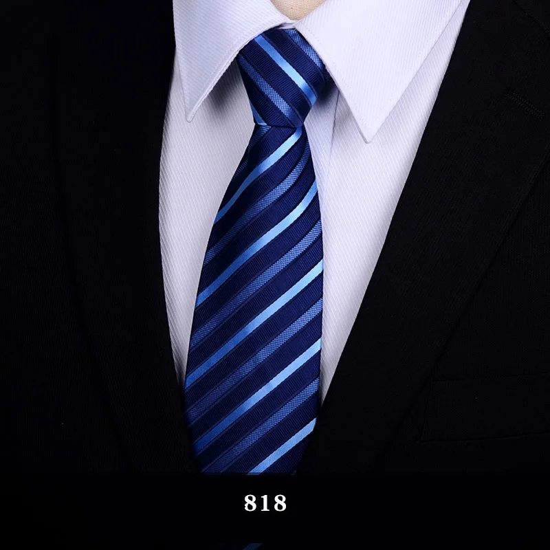 

2020 Designer New Fashion 8cm Ties for Men Striped Twill Silk Neckties Wedding Bridegroom Formal Suit Accessories with Gift Box