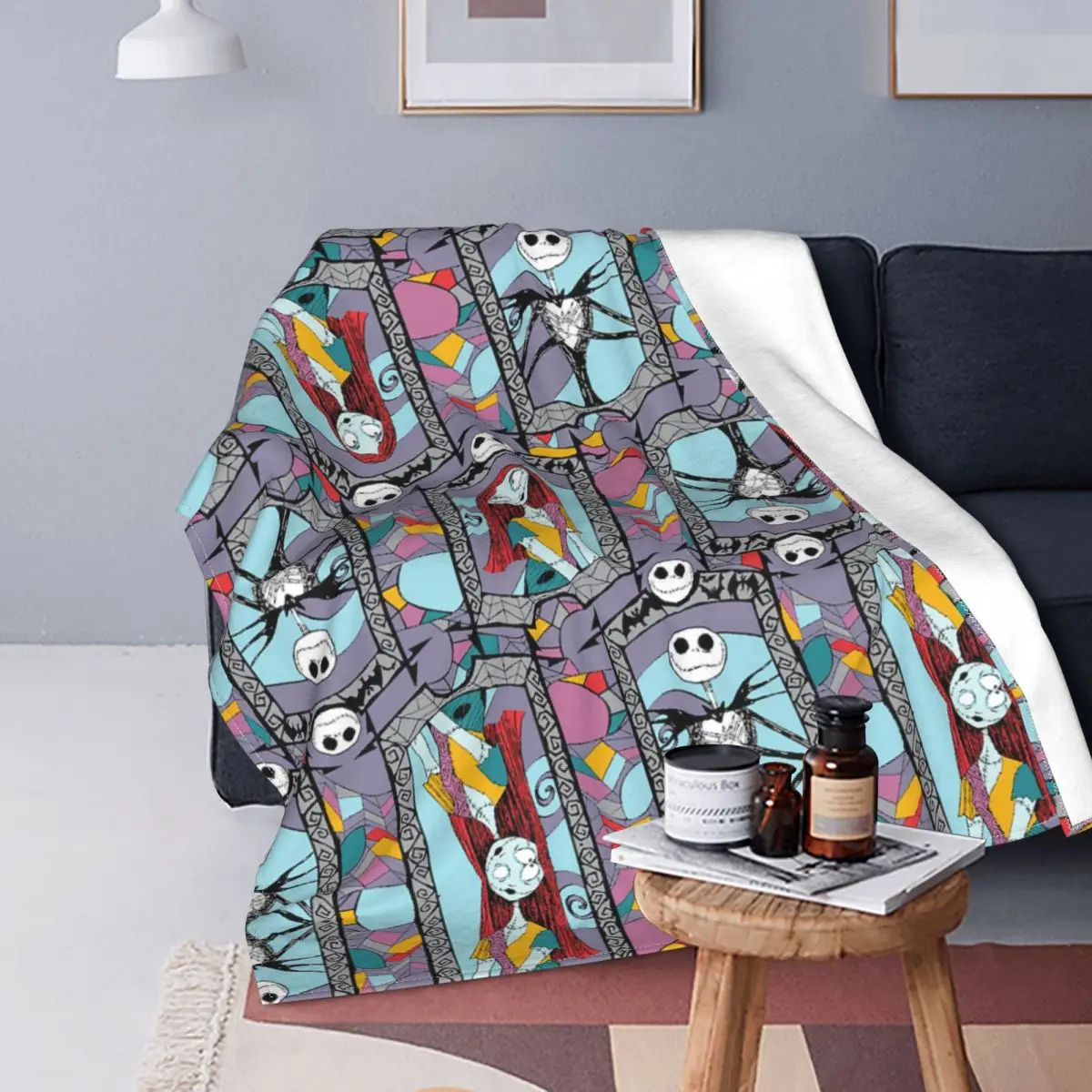 

Флисовые одеяла с рисунком Джека, легкие тонкие одеяла для кровати, спальни, одеяло