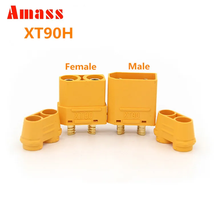 Оригинальный Amass 1 пара/5 пар/Женский штекер XT90 XT 90 позолоченный фоторазъем 4 5 мм