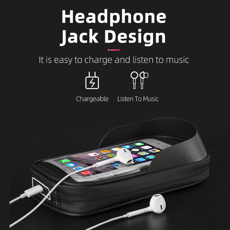 ROCKBROS водонепроницаемый велосипедный чехол с сенсорным экраном телефон Топ труба