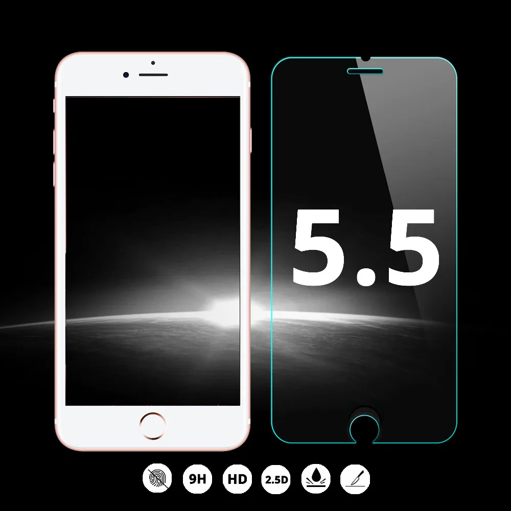 100 шт./лот 0 25 мм закаленное стекло Защита экрана для iPhone 12 mini 11 Pro X XR XS max 8 7 6 Plus 5S 2.5D