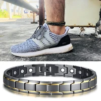 women men magnet anklet black gold colour loss magnetic therapy bracelet weight loss product slimming health care jewelry