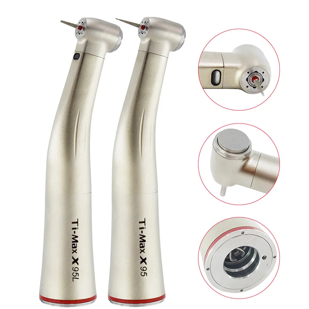 

1 pc TI MAX TYPE dental handpiece 1:5 contra angle increase red handpiece for dental micromotor