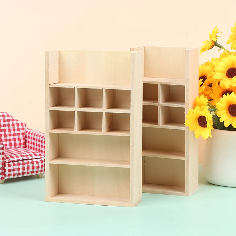 

Miniature scene of Doll House Wooden Handmade Storage Cabinet Model Shelves Cabinet Ornaments Home Furniture Decor Accessories