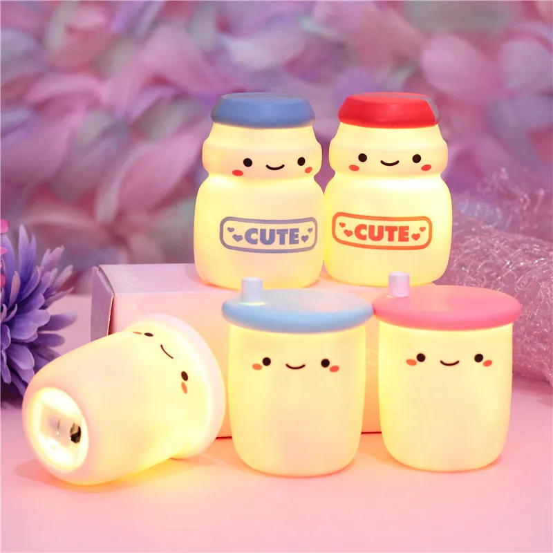 

Creative Milk Tea Night Lamp White Cloud Light Home Decor Baby Light for Kids Bedroom Christmas Gift Bedroom Decorative Lamp New