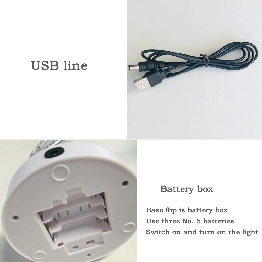 

USB Battery Touch switch Cotton Ball Tree Light desk lamp for Home Indoor Bedroom Wedding Party Bar Christmas Decoration