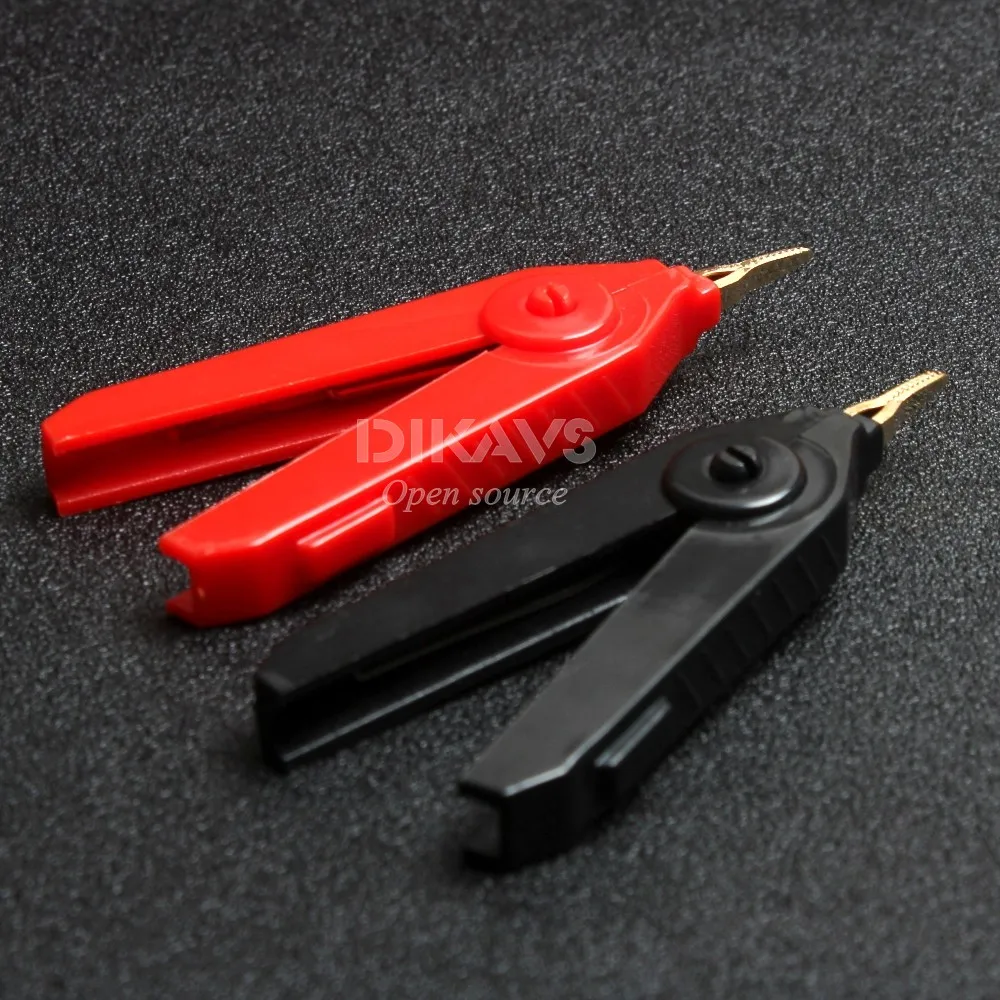 2 шт. медный крокодил с покрытием LCR Кельвин четыре заколка утка | Электронные