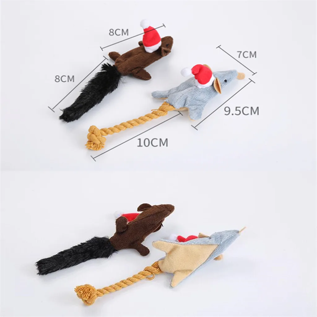 2 шт./упак. кошка игрушка имитация на Рождество Мышь Кот мягкая плюшевая подушка