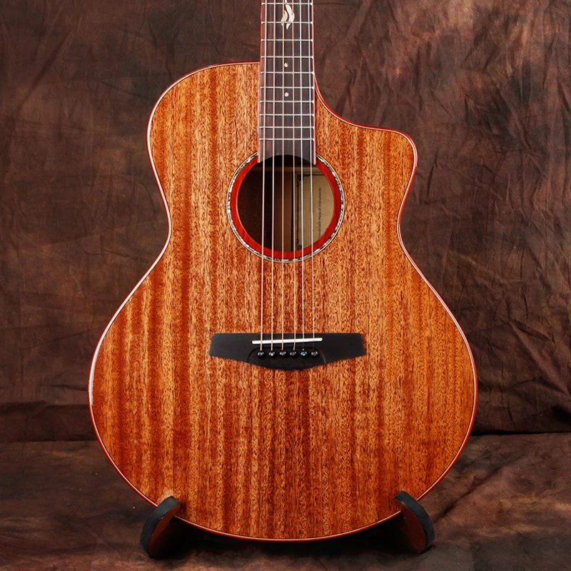 Акустическая гитара из массива дерева 36 дюймов 41 дюйм Высококачественная