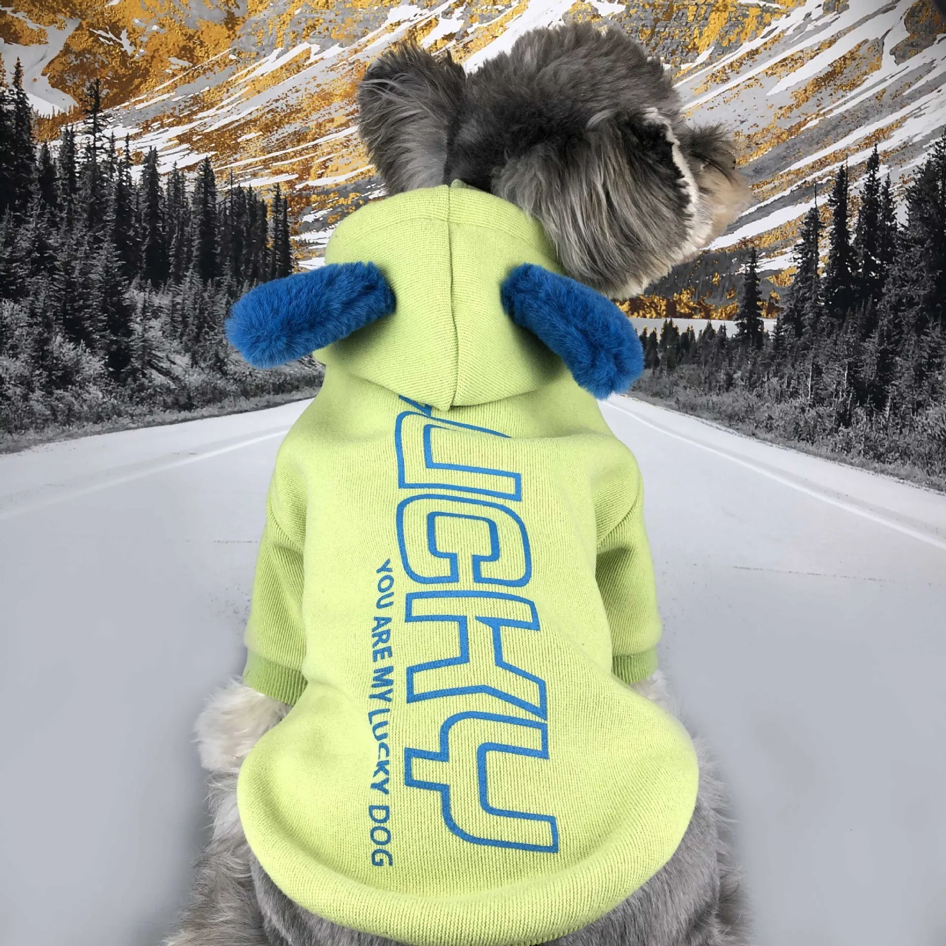 Флисовая Толстовка для собаки шнауцера Милая зимняя одежда Теплый Щенок