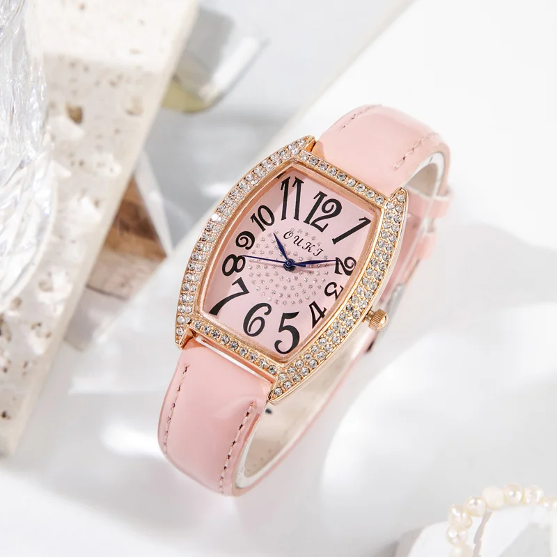 Роскошные бриллиантовые арабские цифры женские часы кварцевые наручные |