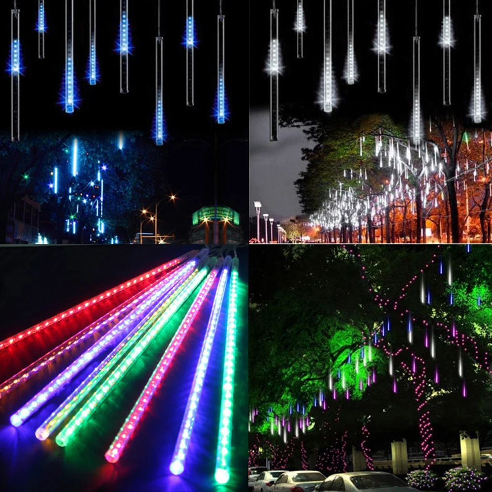 Светодиодная гирлянда метеоритный дождь 8 трубок 30/50 см|Светодиодная лента| |