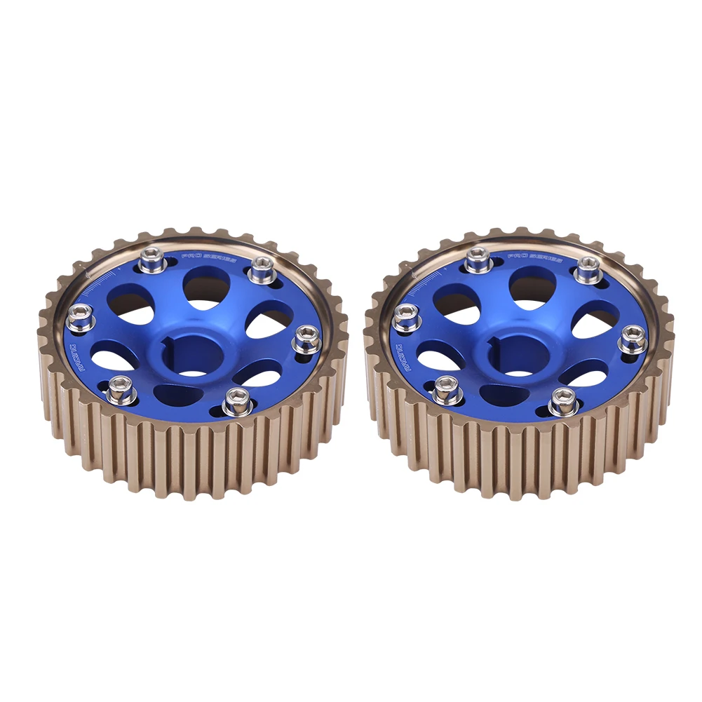 

1 пара алюминиевых гонок, комплект распределительного вала для Honda Integra Civic B16A/B16B/B18C, двигатель синего цвета