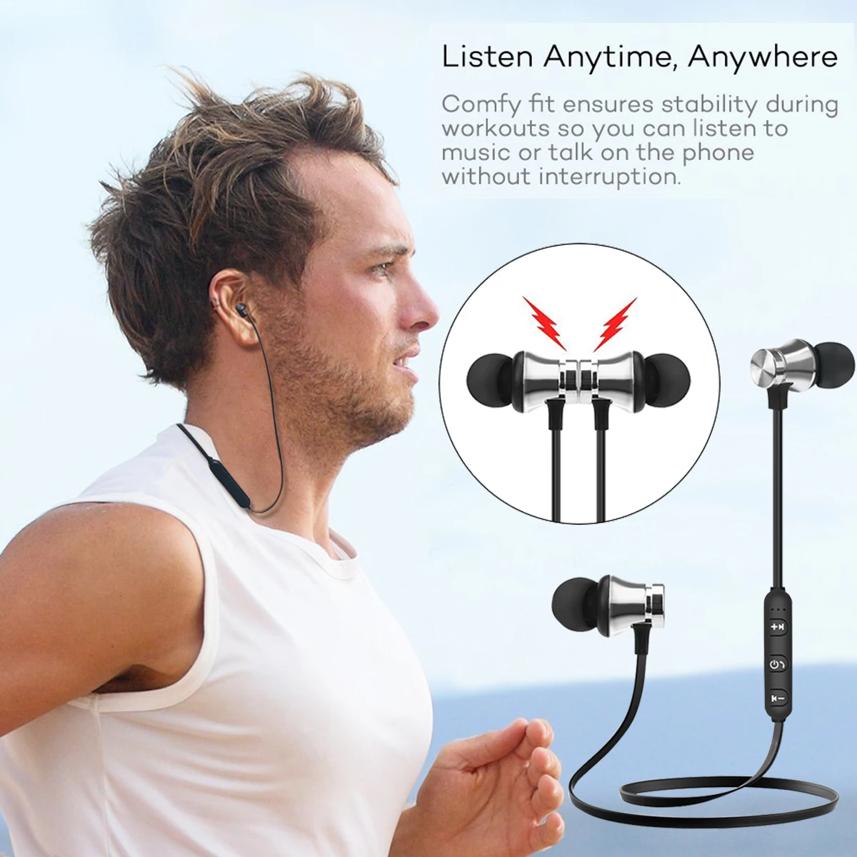 

Новые магнитные Bluetooth-наушники, спортивные беспроводные наушники, Bluetooth-гарнитура для смартфонов iPhone, Xiaomi, Samsung, Huawei