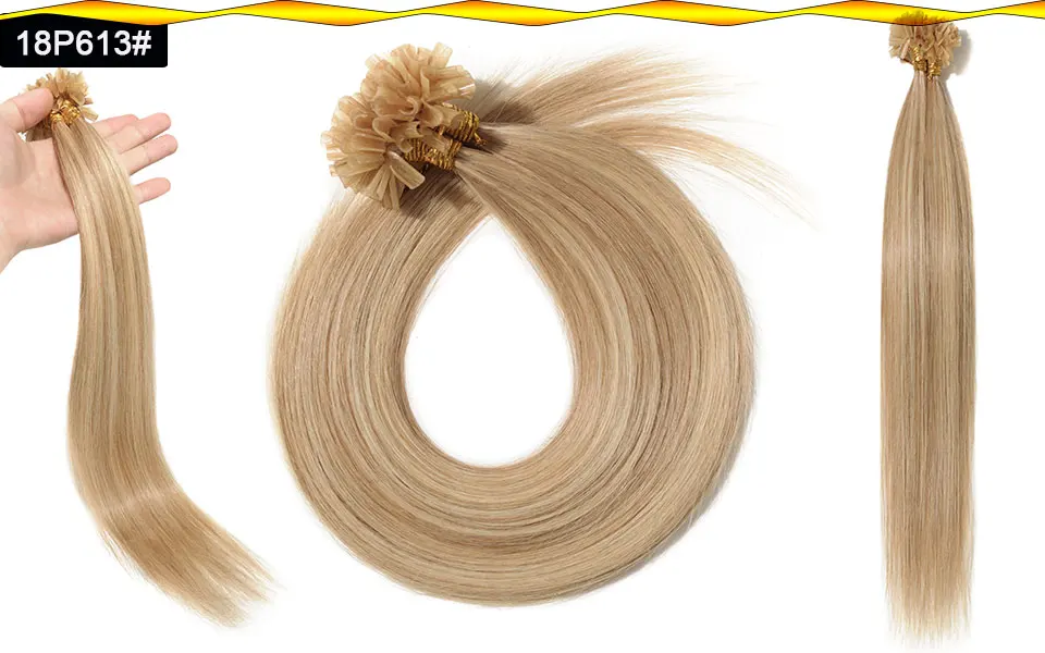 SEGO 1"-24" 0,5 г/локон прямые чистые и фортепианные кератиновые человеческие не Реми fusion волосы для ногтей u-образные накладки предварительно склеивающиеся волосы на Capsuel 100 шт 50 г
