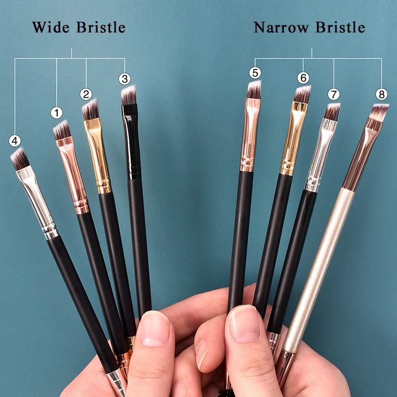 High Quality Professional Makeup Brushes Double head Eyes Makeup Brush Custom Private Lable Eyebrows Eyelash Brush Makeup Tool