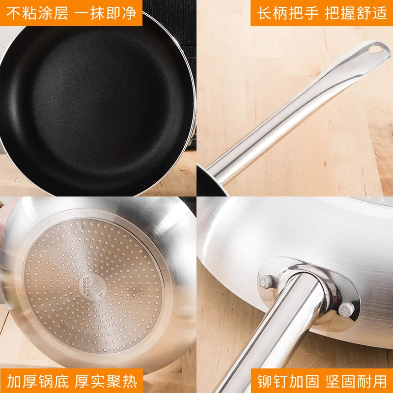 

Flat bottom non-stick aluminum cooker frying pan induction frying pan alloy