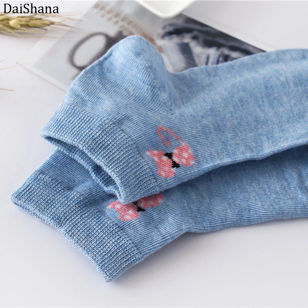 DaiShana весенне-летние теплые удобные хлопковые носки с котом из бамбукового