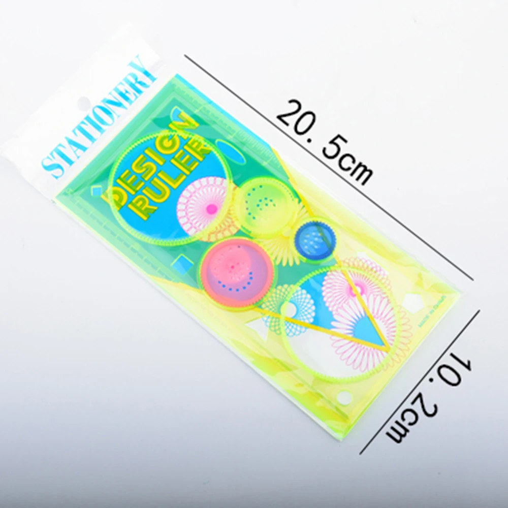 Прозрачный калейдоскоп креативный пазл четырехцветный Шаблон Линейка