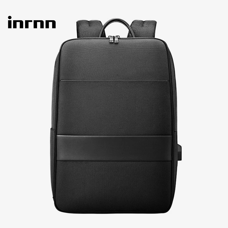 Inrnn 15 6 дюймовый рюкзак для ноутбука мужские повседневные Рюкзаки с usb зарядкой