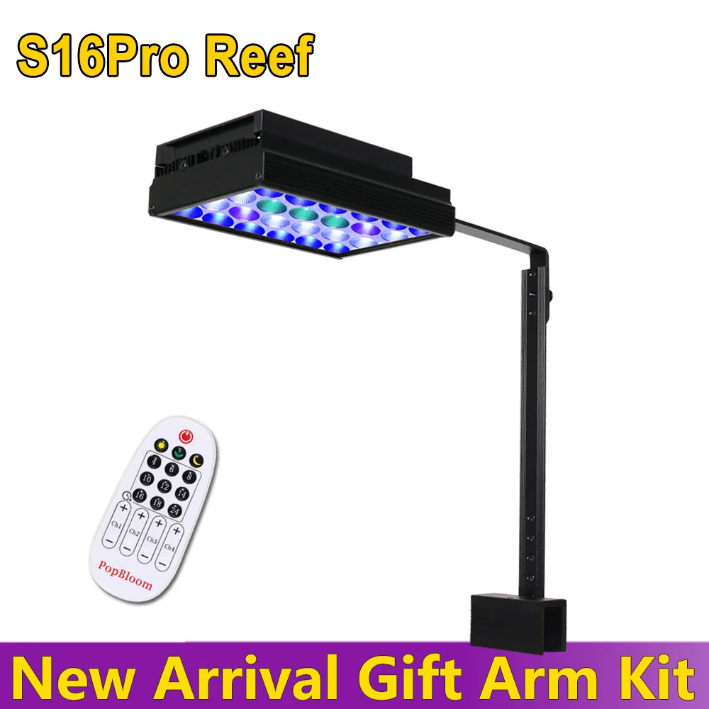 PopBloom Светодиодная лампа для морского аквариума светодиодная 40 см светодиодное