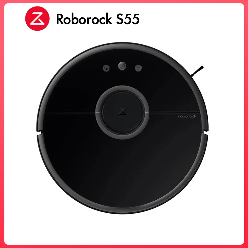 Xiaomi Roborock пылесос 2 S50 S55 Автоматическая очистка заданной зоны Функция влажной уборки - Цвет: Black