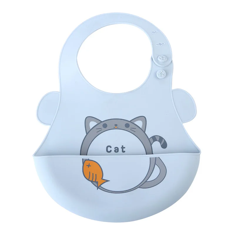 

Infant Eating Silica Gel Wai Ultra-Soft Kids Bib Bib Baby Waterproof Feeding Bib Ultra-Children Anti-Dirty Useful Product