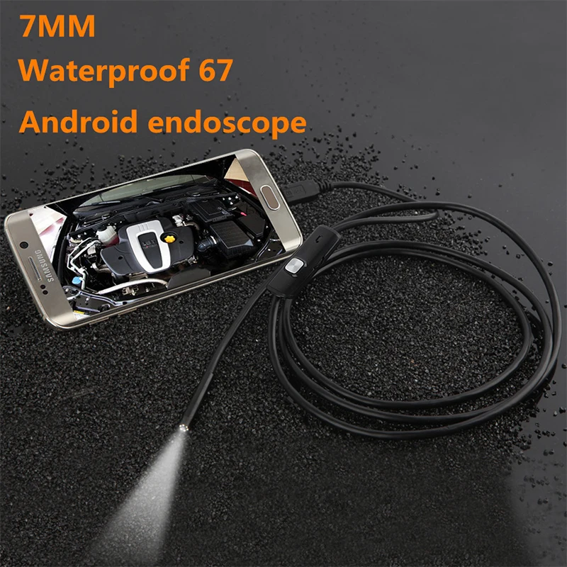 720P USB Android эндоскоп 8/7/5,5 мм объектив мягкий кабель Камера инспекционный видеоэндоскоп с светодиодной подсветкой бороскоп Камера для телефонов на базе Android с Bluetooth ПК