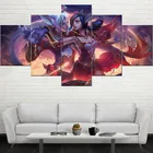 KDA ALL OUT Evelynn LOL Game League of Legend 5 панель настенное искусство на холсте HD декоративные печатные плакаты картины Домашний Декор картина