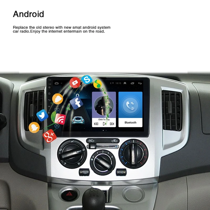 10.1 Inch Android 8.1 Quad Core 2 Din Car Press Stereo Radio Gps Wifi Mp5 Player Us | Электроника