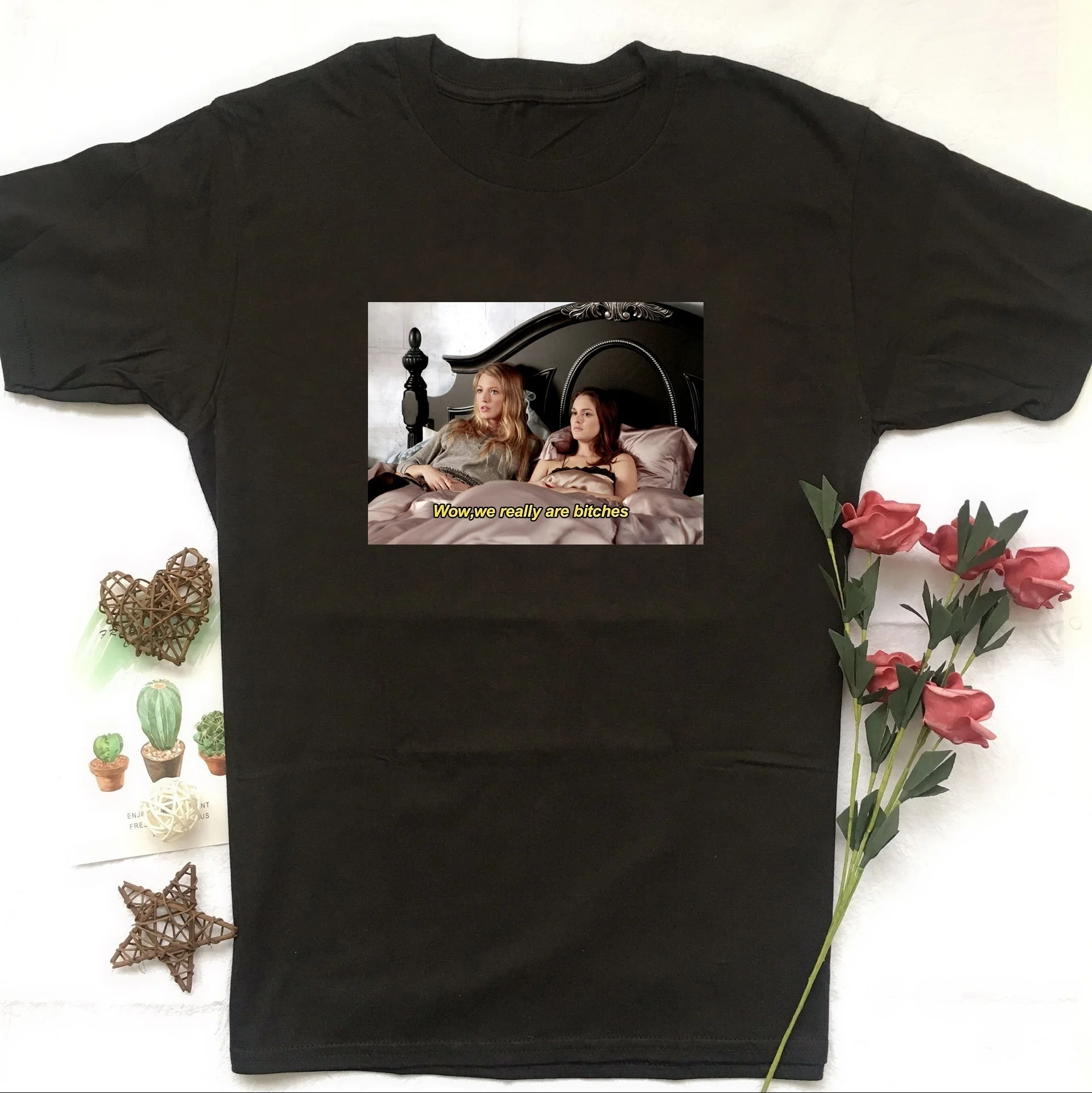 Забавная футболка с цитатами Pudo Hjn мы действительно блески Сплетница Блэр сирена